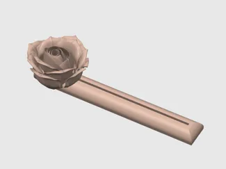 Rose card holder