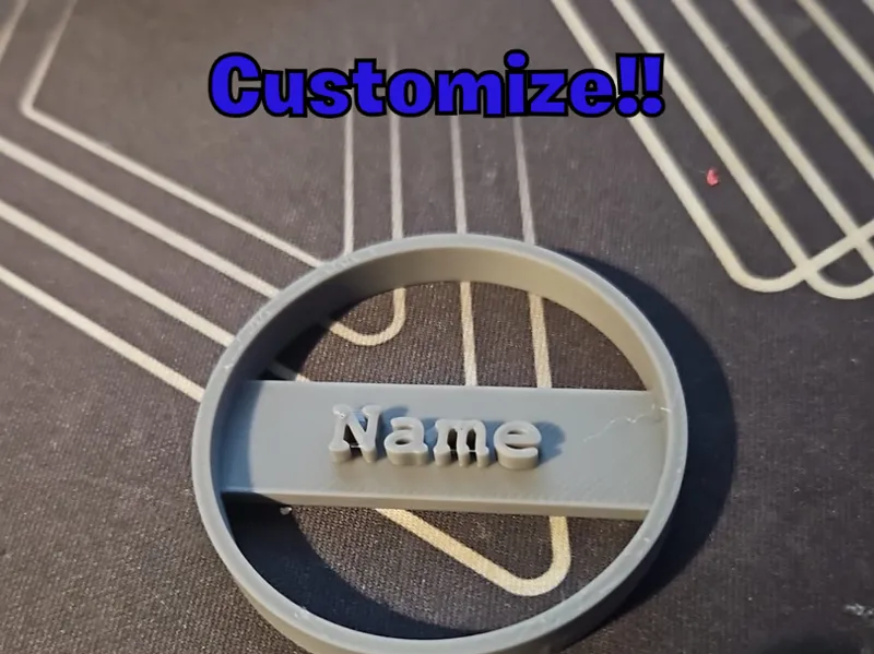Customizable Name Cookie Cutter