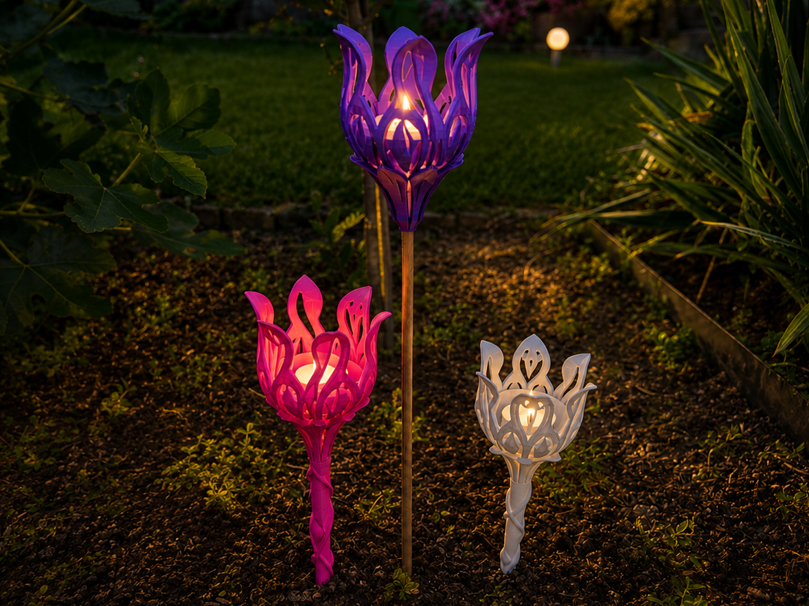 Garten Fackel für LED Teelichter