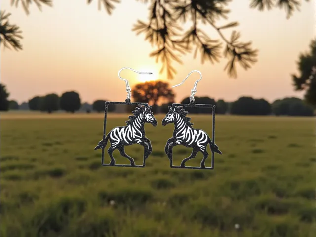 Wild zebra earrings