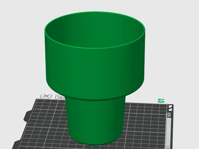 Trash bin for middle console of VW Polo car (1L)