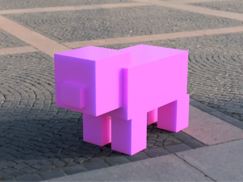 Cute Minecraft Pig