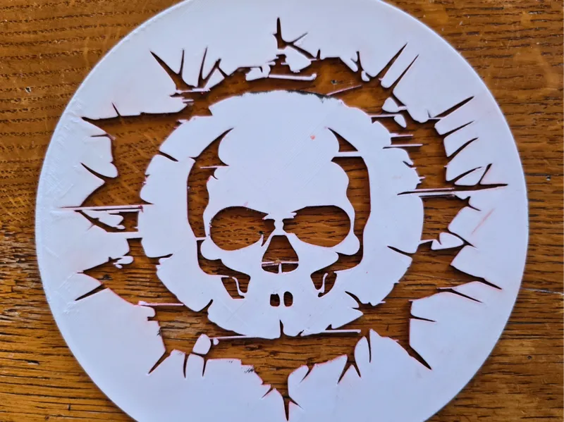 Pochoir/gabarit crâne skull