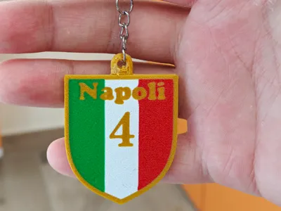 Napoli 4th championship keychain