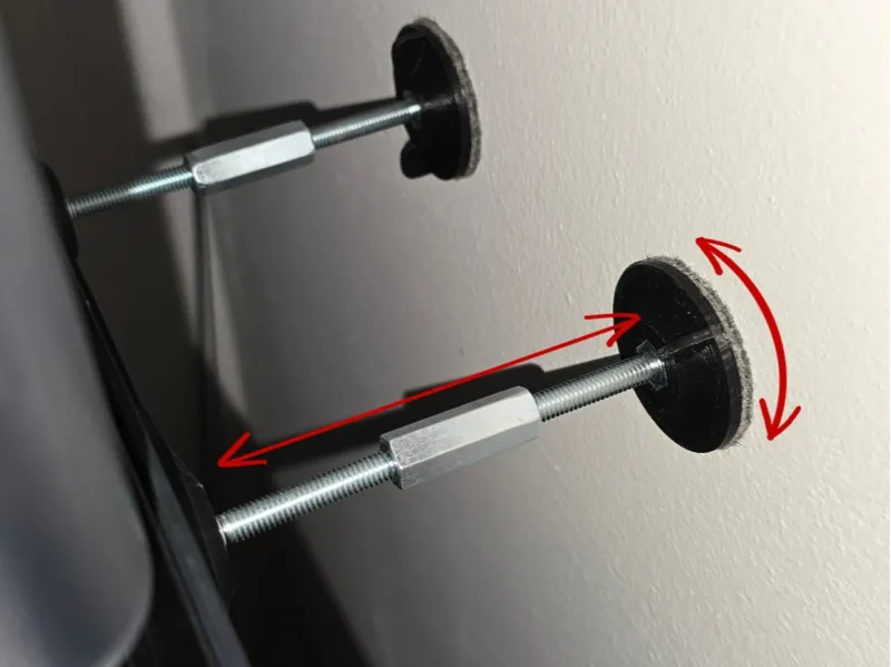 Anti-Vibration jackscrew