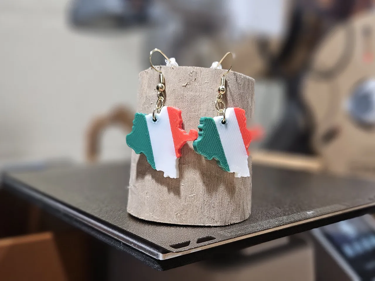 Durango Mexican Flag Earrings view 3