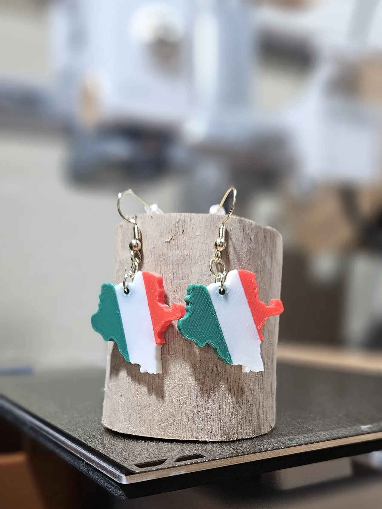 Durango Mexican Flag Earrings view 2