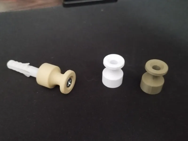 Vintage braided electrical cable support 