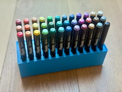 36ct Sharpie Acrylic Marker Holder - Gridfinity