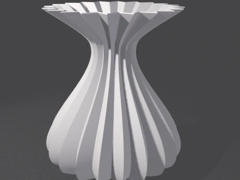 Wavy vase