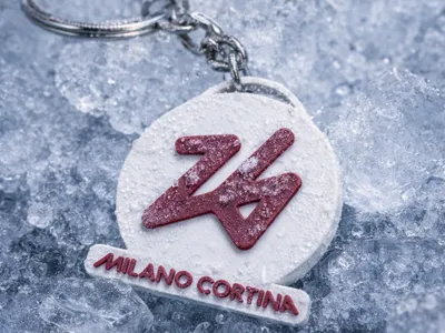 Milano Cortina 2026 Logo Keychain
