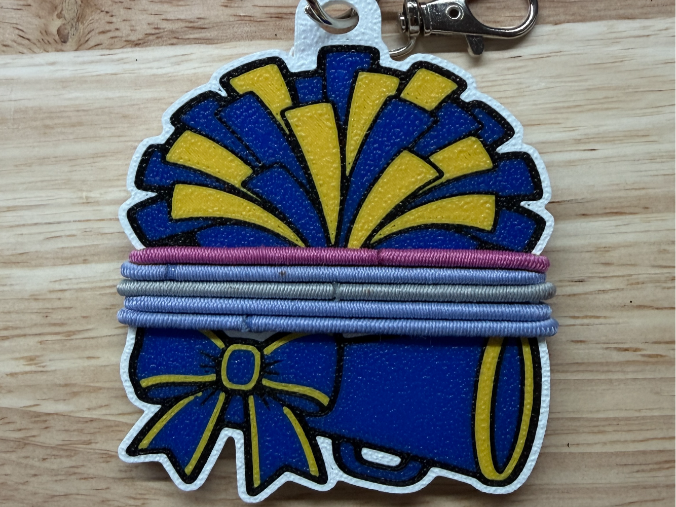 Hair Tie Keychain Holder - Cheer - 1