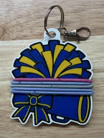 Accesorio para sujetar ligas de cabello: Hair Tie Keychain Holder - Cheer — vista de referencia 2