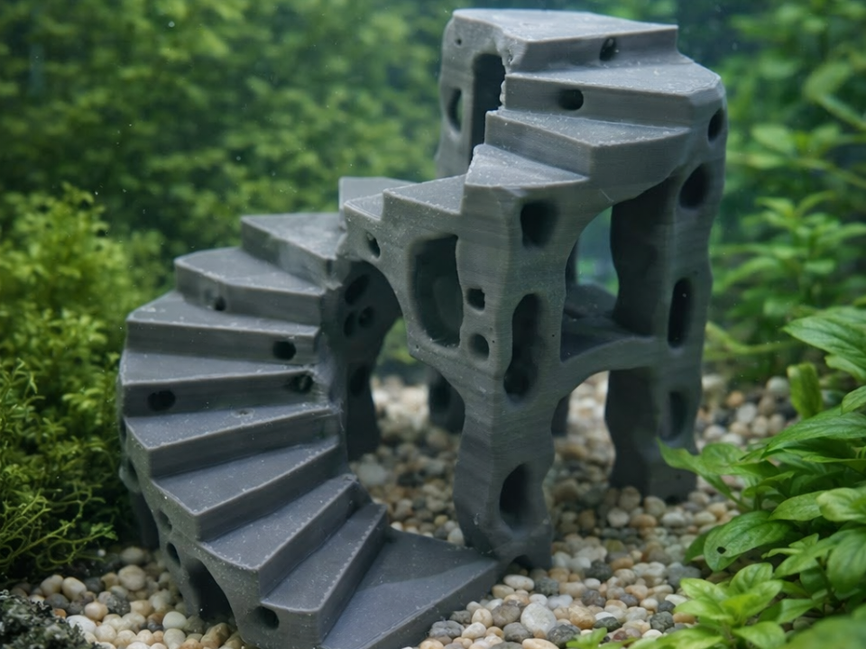 Aquarium Felsen-Treppe