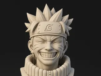 Naruto Uzumaki 3D Bust Anime  Model PLA