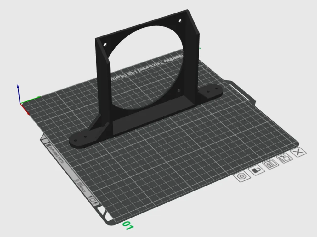 Support pour ventilateur 120 mm