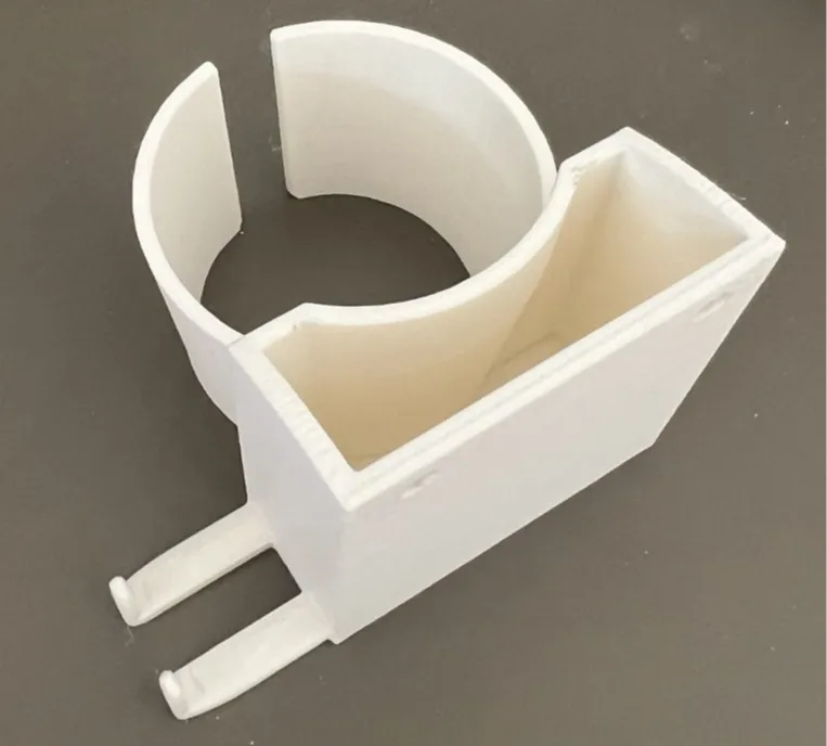 Hair dryer and curler holder