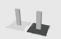 250 mm height, 0.2mm layer, 2 walls, 0% infill