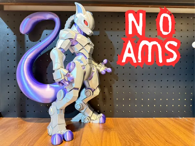 Mecha Mewtwo NO AMS Multi-Color Parted Statue