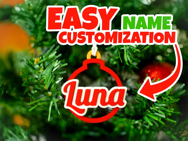 Christmas Ball with Name (Customizable)