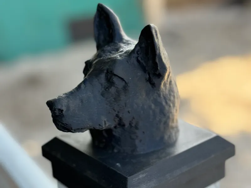 Belgian Malinois Bust / Fence Post Cap Topper