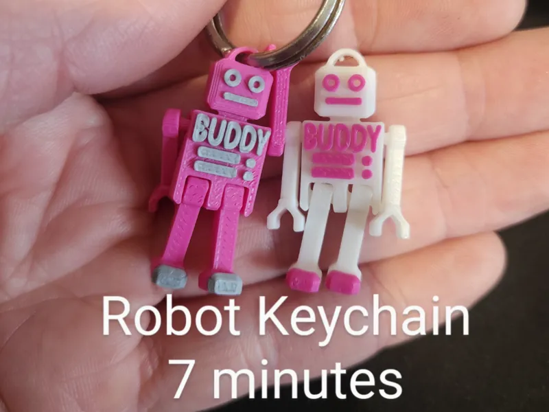 Buddy The Robot Keychain - The Articulated Robot