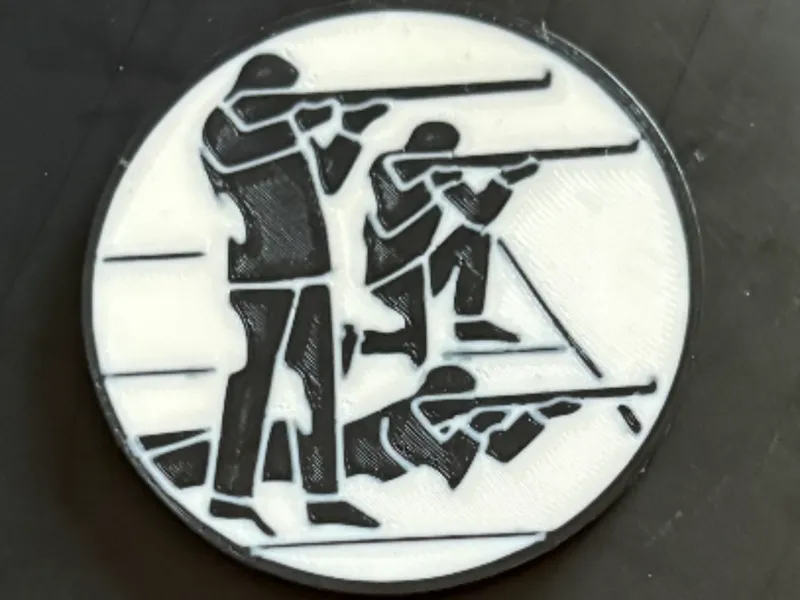 Sportschützen UntersetzterLogo Dreistellungskampf 