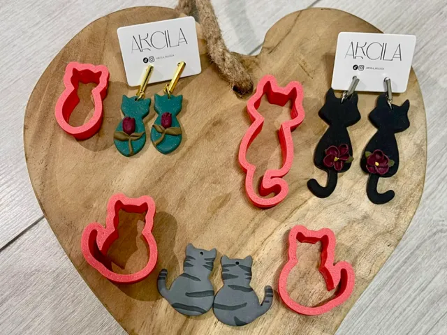 Cortador Gatos para pendientes arcilla polimerica