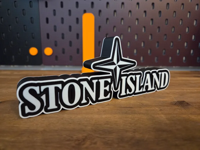 Stone Island Logo Aufsteller