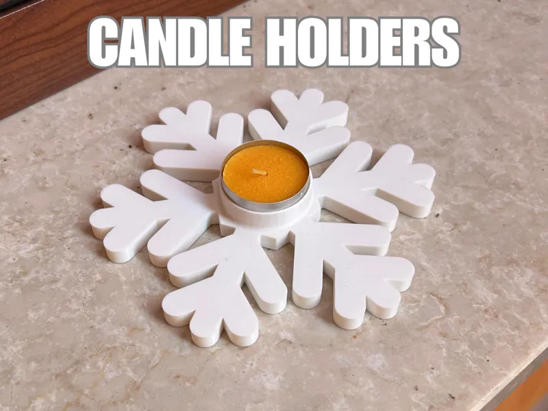 Christmas Snowflake Tealight Holder