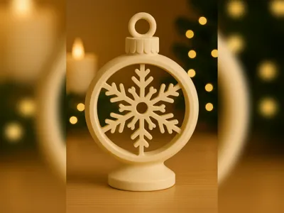 Snowflake Glow – Openwork Winter Bauble