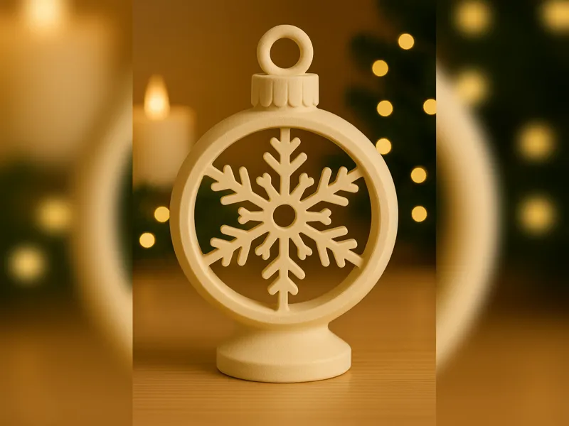 Snowflake Glow – Openwork Winter Bauble