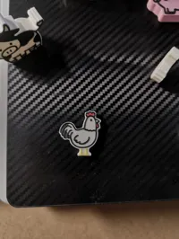 0.2mm layer, 2 walls, 15% infill (Rooster and chicken)