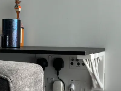 A generative design shelf bracket 