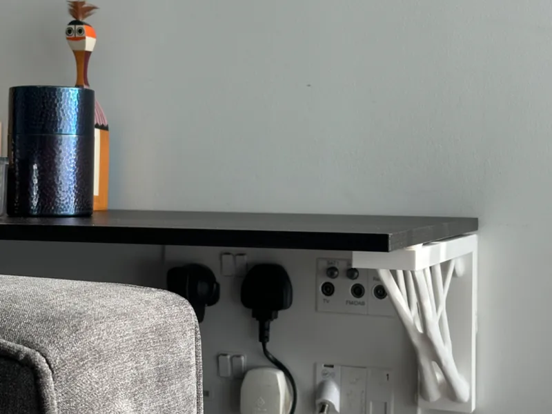 A generative design shelf bracket 