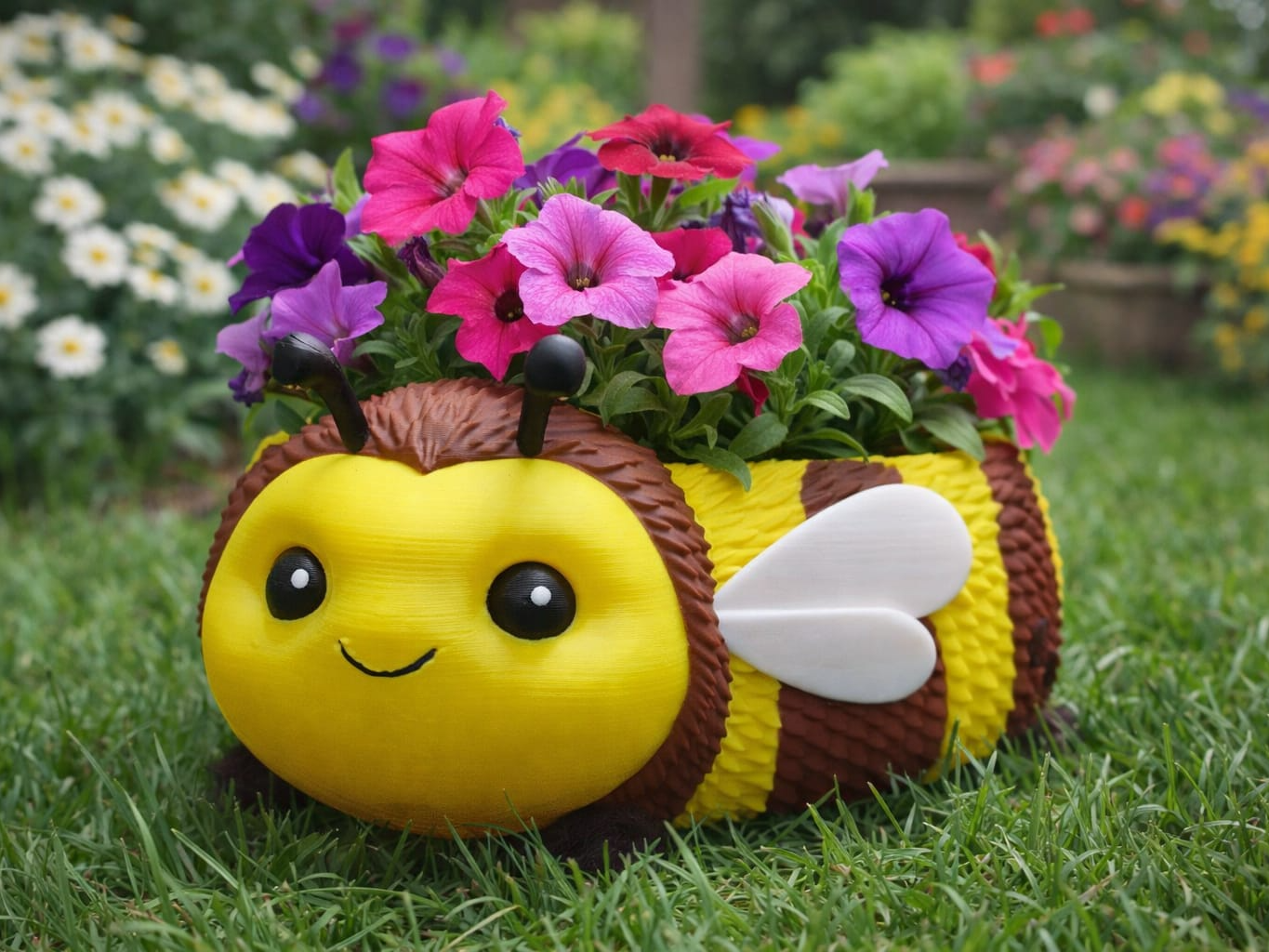 Bienen-Blumentopf  dekorativ  Garten und Zuhause