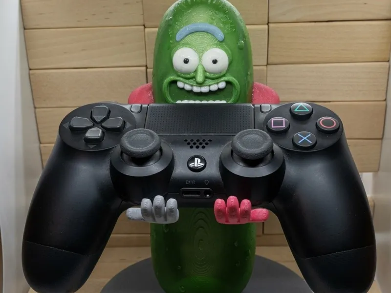 Pickle Rick Controller Holder