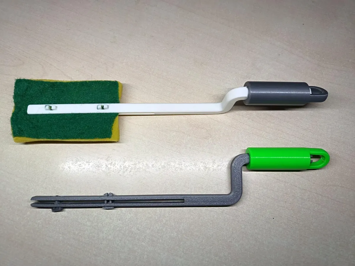 Pince porte-éponge pour verres profonds