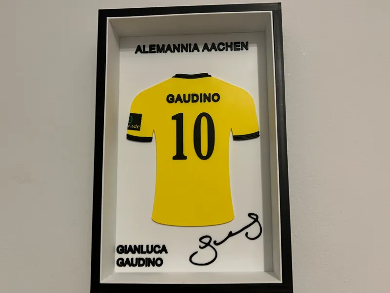 Alemannia Aachen Trikotrahmen Gaudino