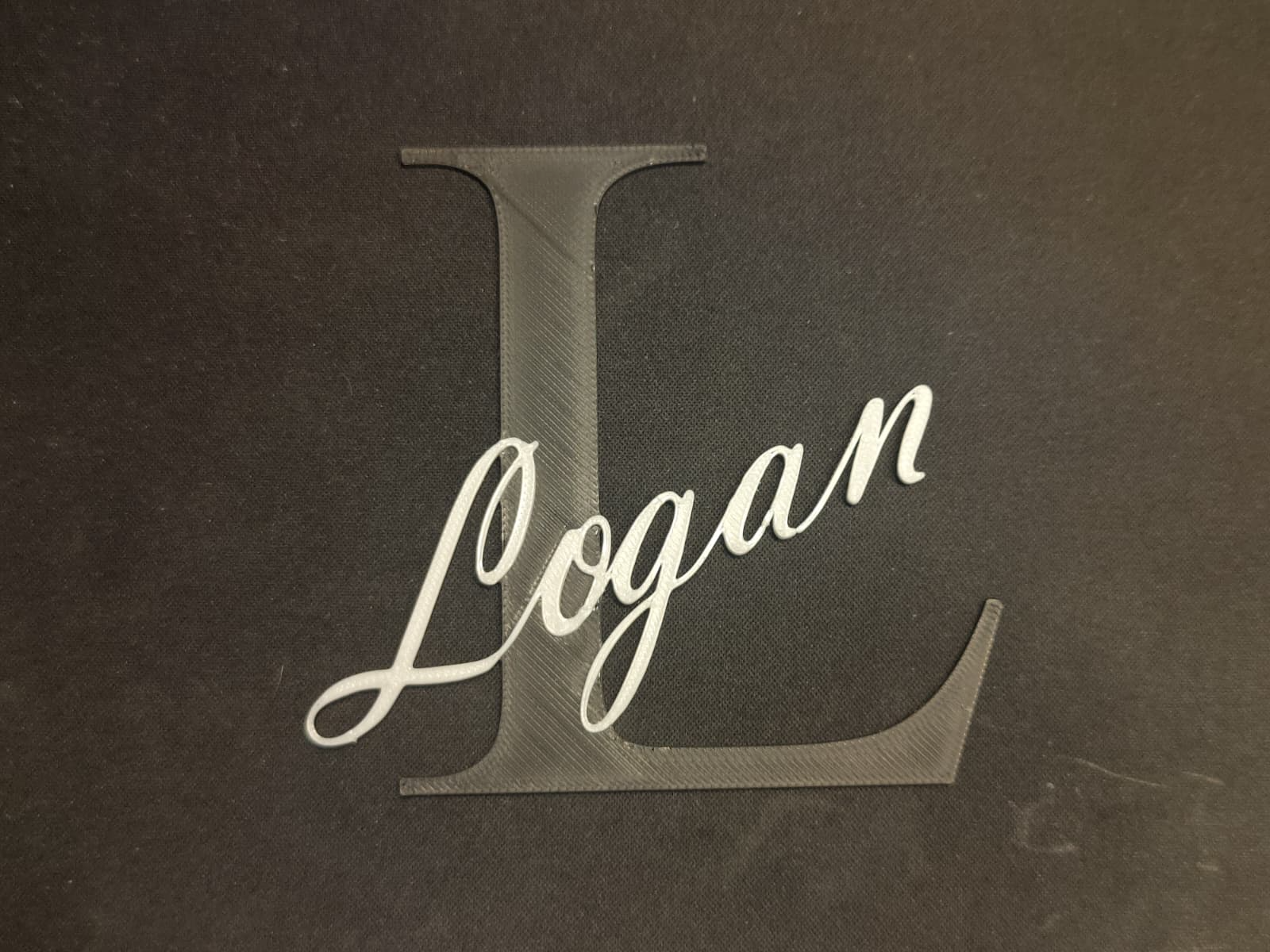 Door Name, Door Sign "Logan" – 2-Color, 6mm Thick