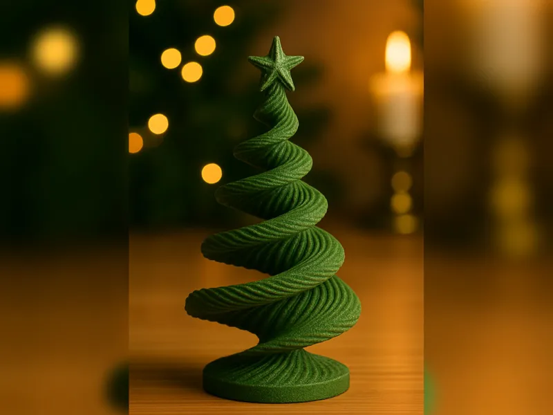 Twisted Christmas Tree – 3D Printable Sculpture