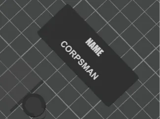 Stethoscope name tag