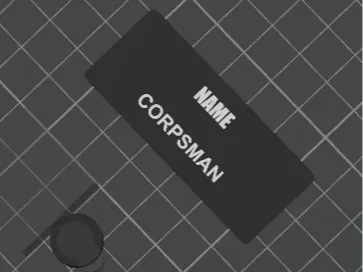 Stethoscope name tag
