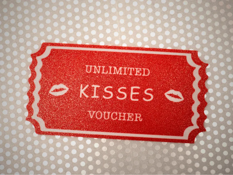 Valentine's Voucher for Unlimited Kisses