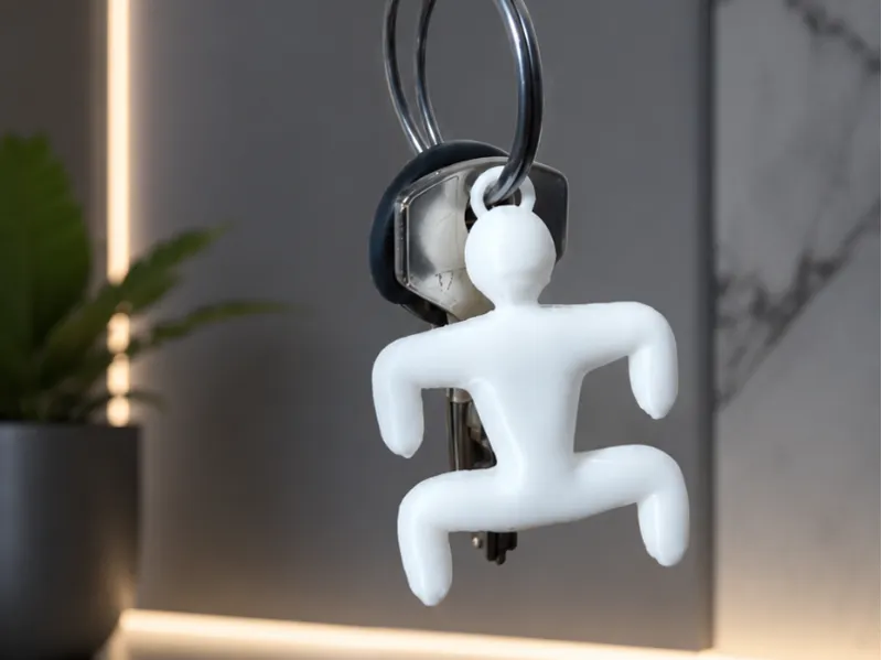 Meccha chameleon sumo pose keychain