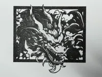 Silhouette murale dragon chinois — photo 3