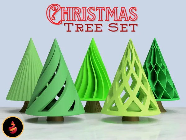 Set de sapins de Noël