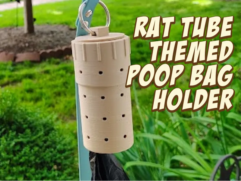 Rat Tube Themed Poop Bag Holder
