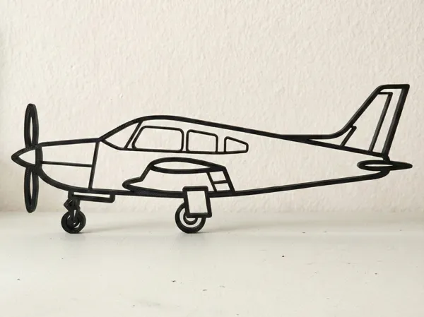 Déco murale avion Piper PA-28 Cherokee