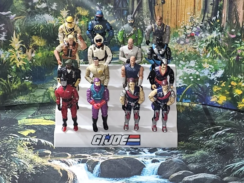 Gi Joe Display Tiered Stand Holds 12 Joe's!